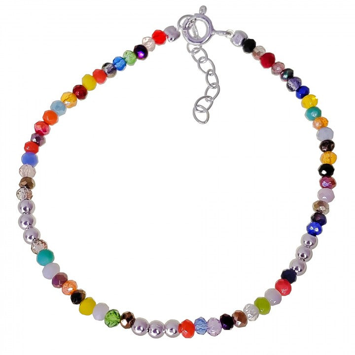 Pulsera Piedra Color Bolas
