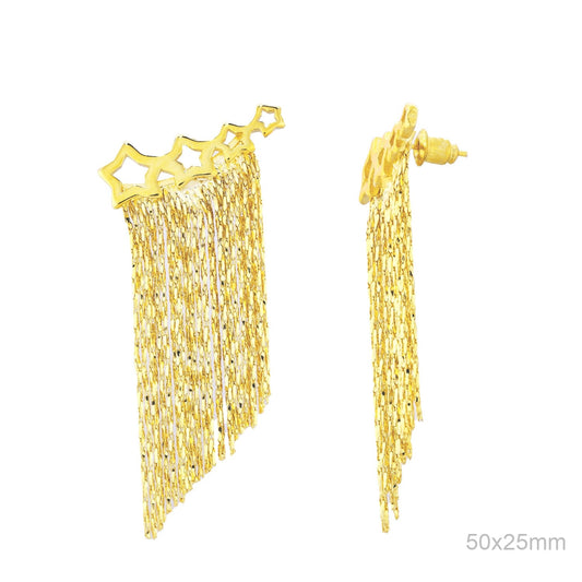 Pendientes Latón Chapado en Oro