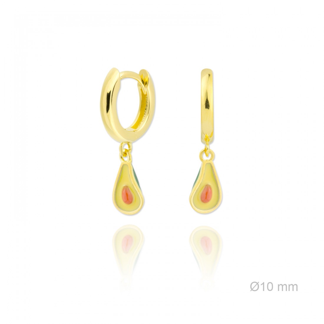 Pendientes Aro Fruits Aguacate