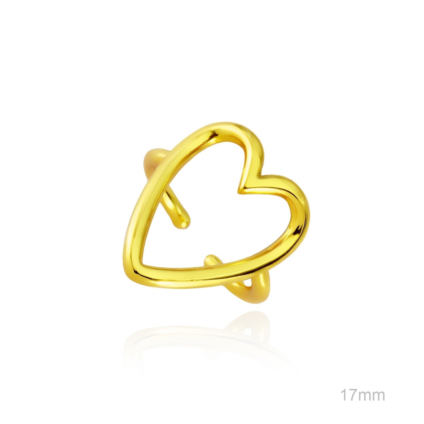Anillo Latón Chapado Oro Ajustable AMOR PROPIO