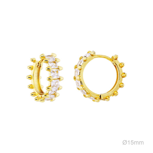 Pendientes Latón Chapado en Oro