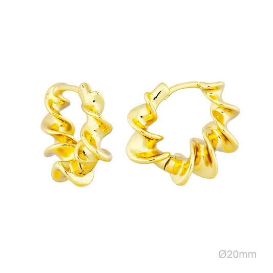 Pendientes Latón Chapado en Oro