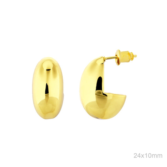 Pendientes Latón Chapado en Oro