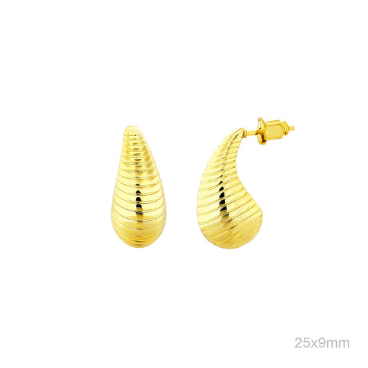 Pendientes Latón Chapado en Oro