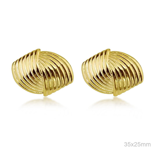 Pendientes Latón Chapado en Oro