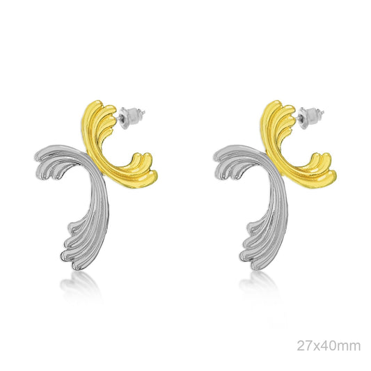 Pendientes Latón Bicolor