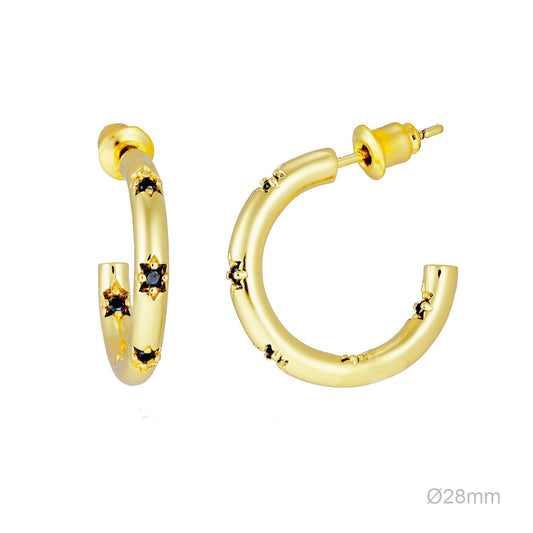 Pendientes Latón Chapado en Oro