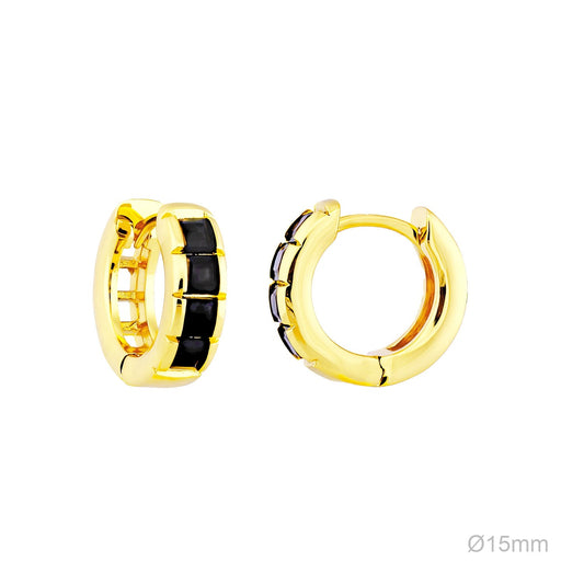 Pendientes Latón Chapado en Oro