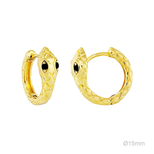 Pendientes Latón Chapado en Oro