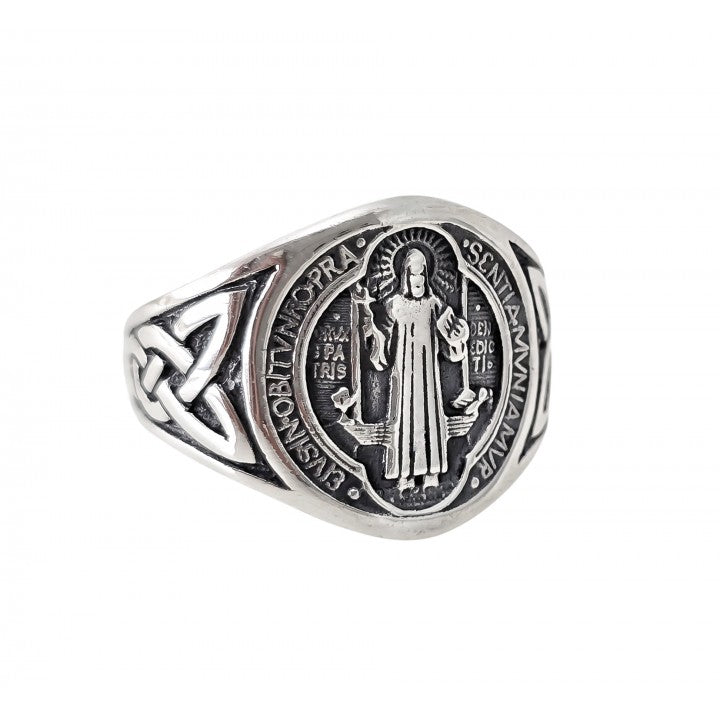 Anillo San Benito en Plata de Ley