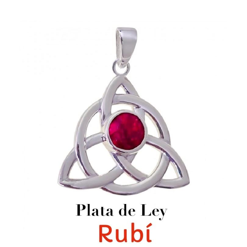 Colgante Triqueta Piedra Natural