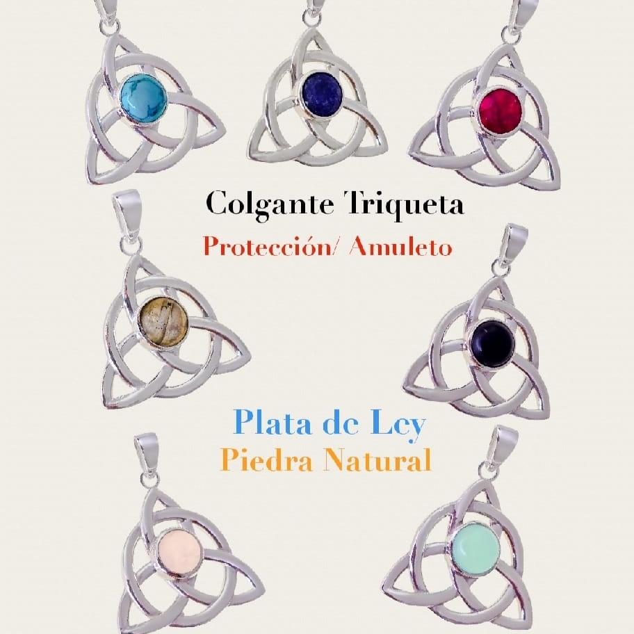 Colgante Triqueta Piedra Natural