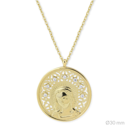 Gargantilla de Plata de Ley | Virgen María
