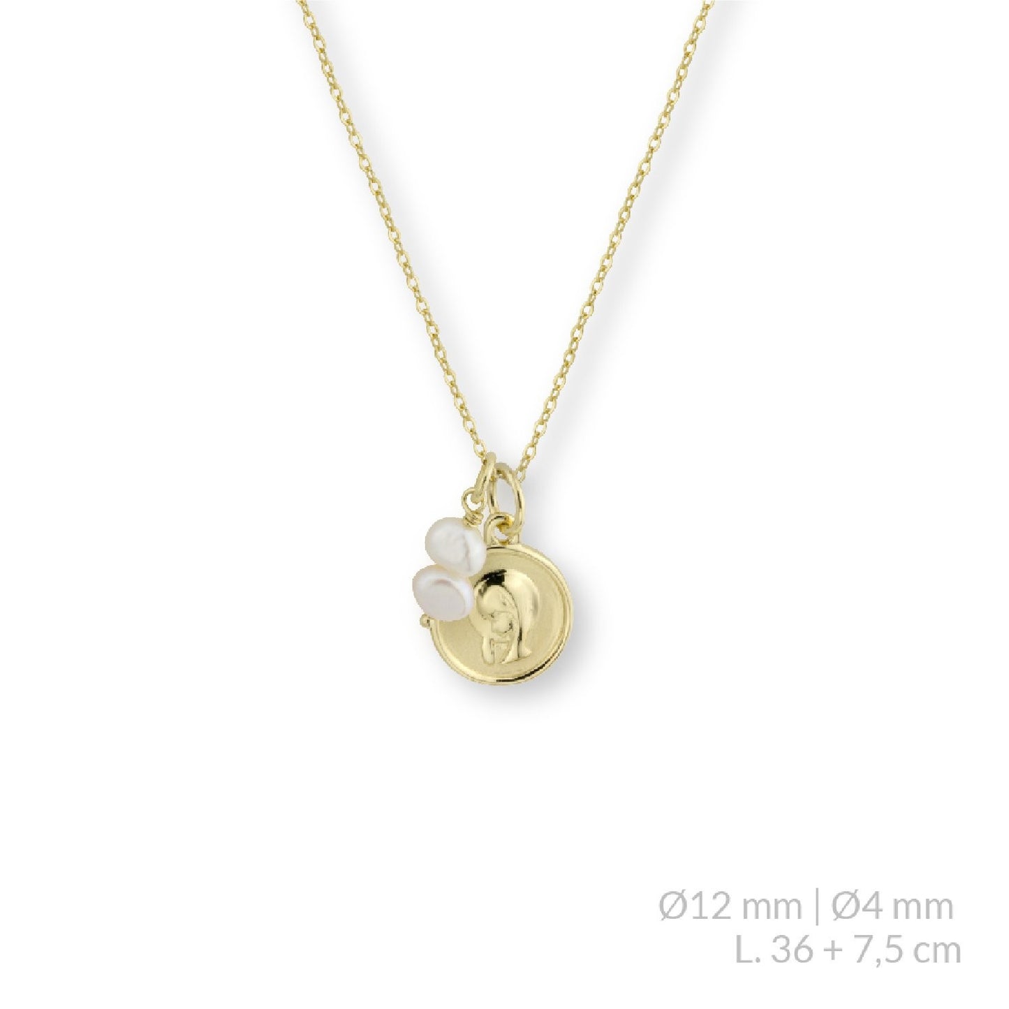 Gargantilla Virgen Niña en Plata de Ley