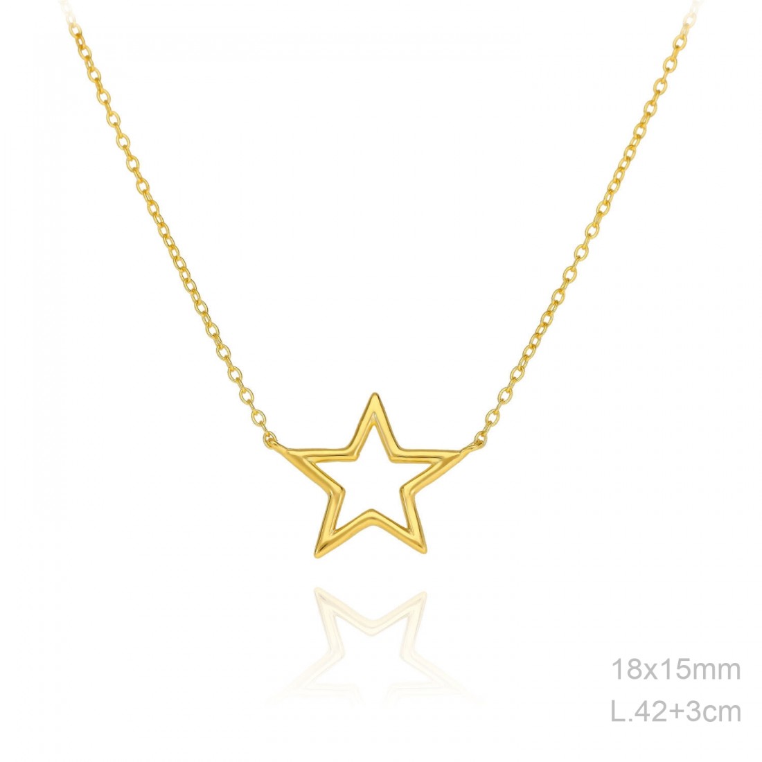 Gargantilla Dorada Estrella