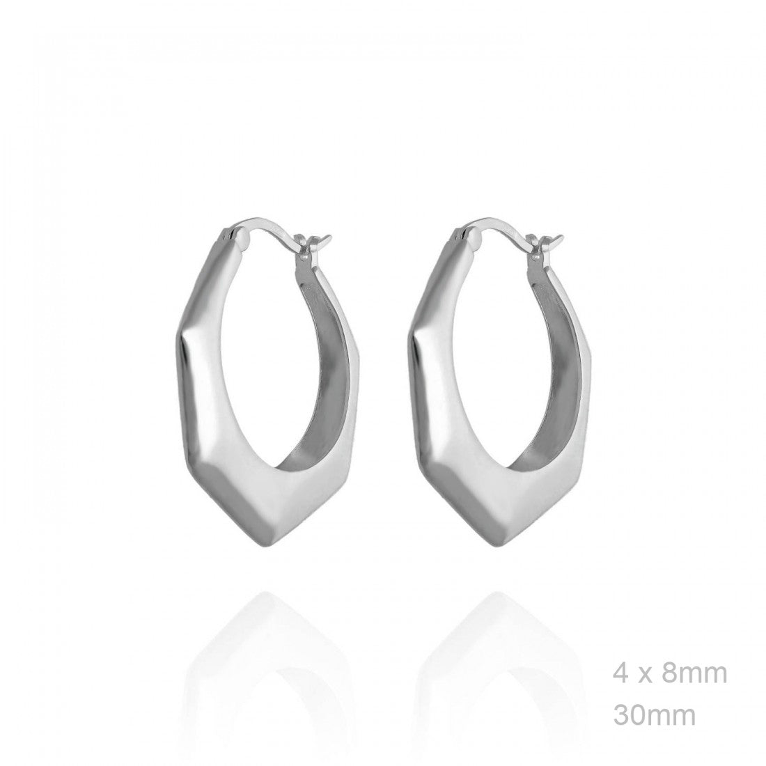 Pendientes Aro Hexágono