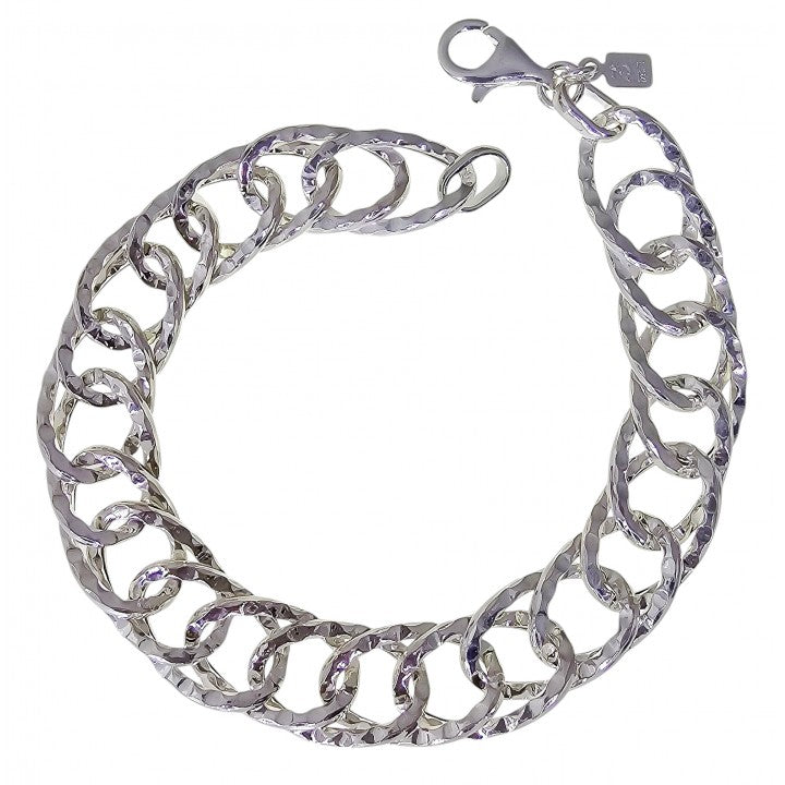 Pulsera Asas Huecas en Plata de Ley