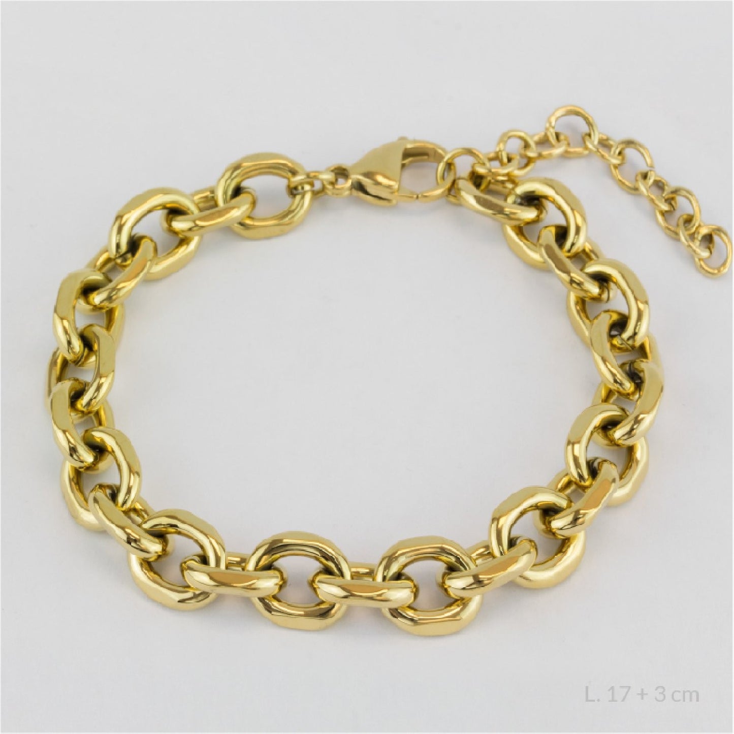 Pulsera de Acero inoxidable Dorada