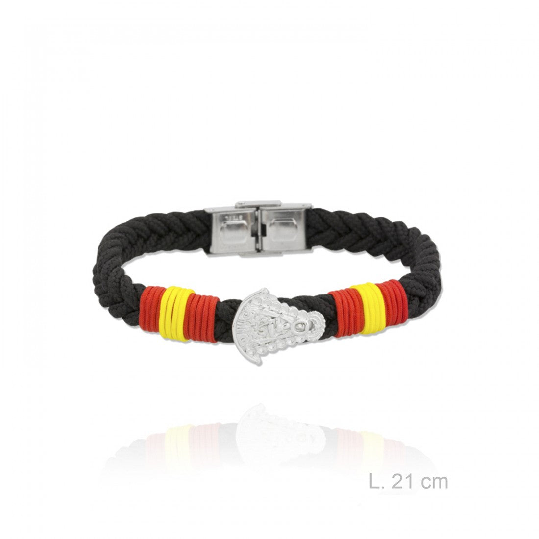 Pulsera de Acero Virgen del Rocío Trenza ESPAÑA
