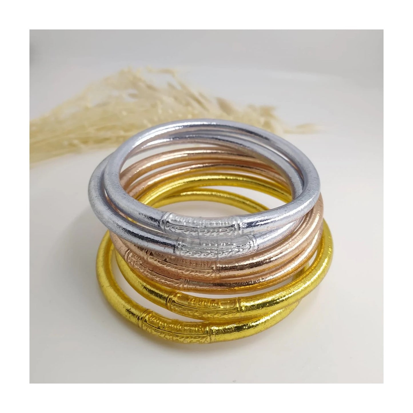 Pulsera de pan de Oro | Básica Ø3 mm | Oro rosa
