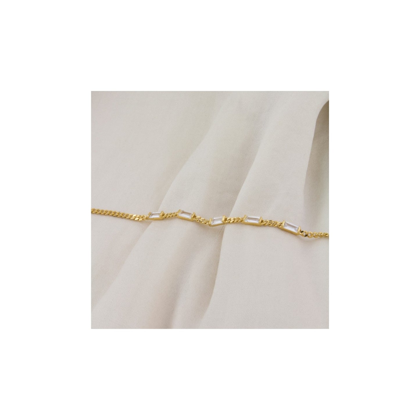 Pulsera de Plata de Ley con circonitas