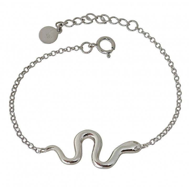 Pulsera Serpiente Plata de Ley