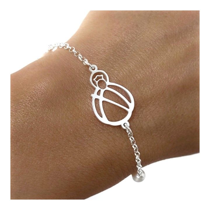 Pulsera Virgen de la Cabeza Perlas