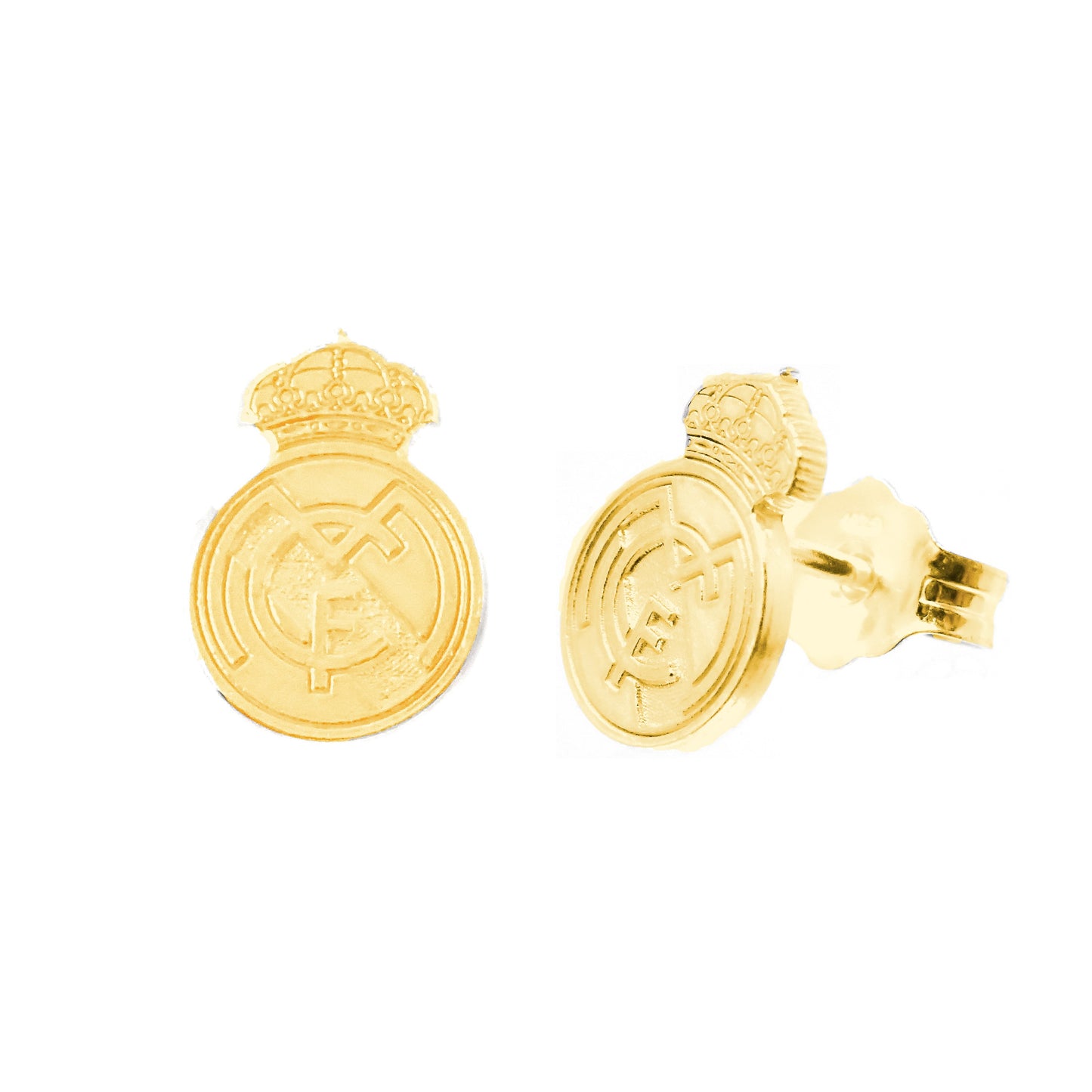Pendientes Real Madrid en Oro 18 Ktes.