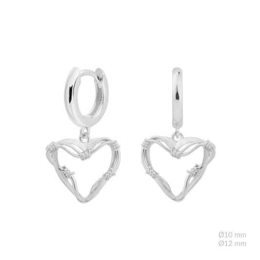 Pendientes Corazón Espinado Bichota