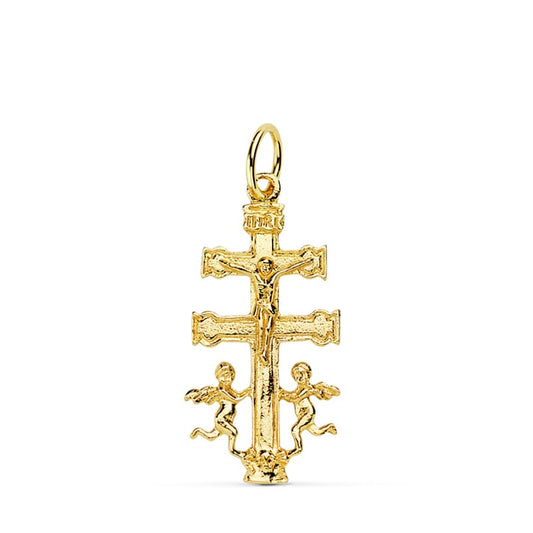Cruz de Caravaca en Oro 18 Ktes.