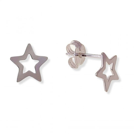 Pendiente estrella calada
