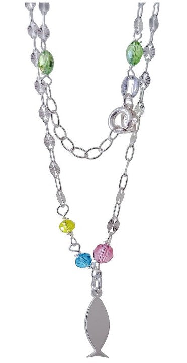 Tobillera Piedra Color Pez