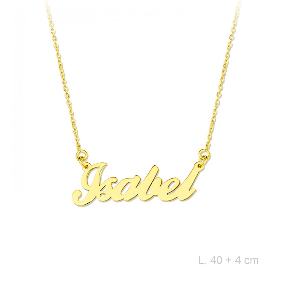 Gargantilla Personalizada Plata de Ley/Chapada