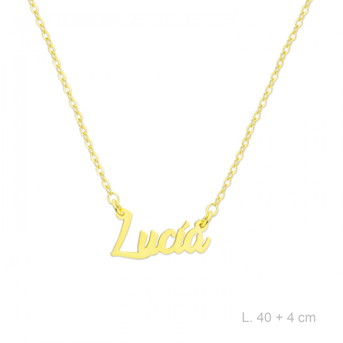 Gargantilla Personalizada Plata de Ley/Chapada