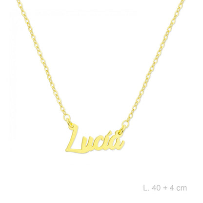 Gargantilla Personalizada Plata de Ley/Chapada