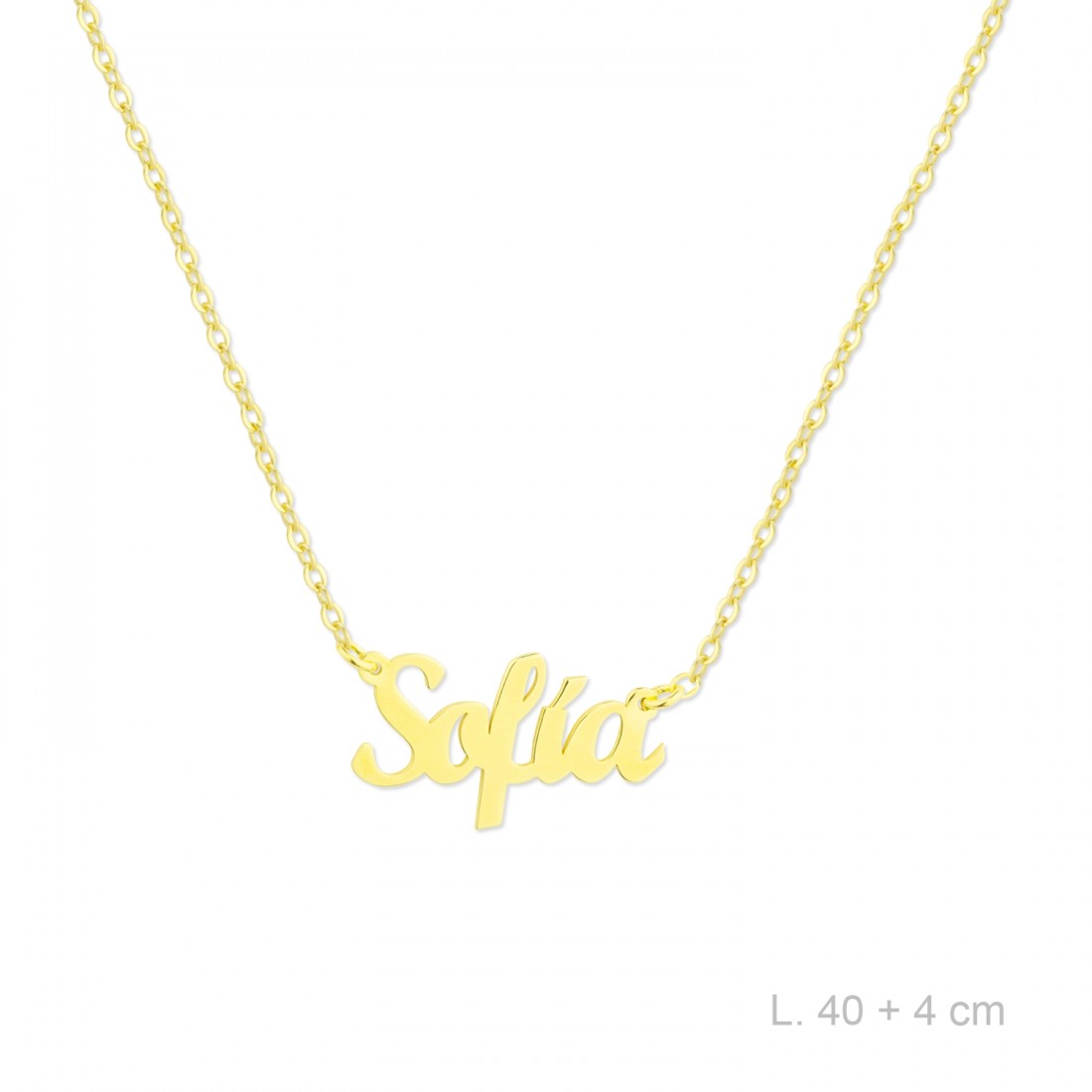 Gargantilla Personalizada Plata de Ley/Chapada