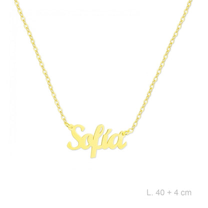 Gargantilla Personalizada Plata de Ley/Chapada