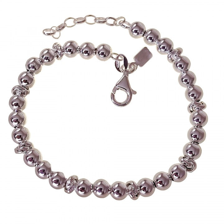 Pulsera Bolas Asas Entrelazadas