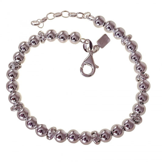 Pulsera Bolas Asas Entrelazadas