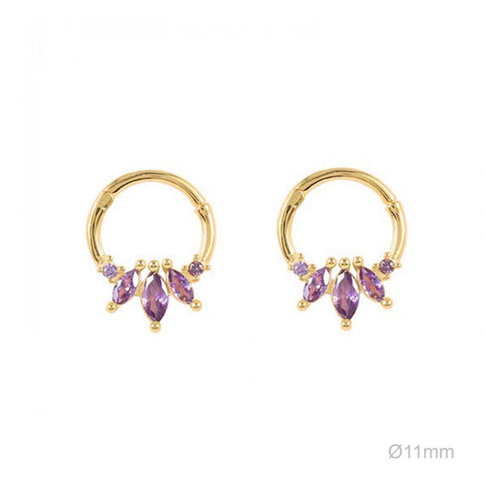 Pendientes Tragus Dorado Circ