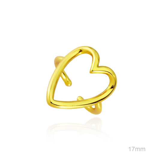 Anillo Latón Chapado Oro Ajustable AMOR PROPIO