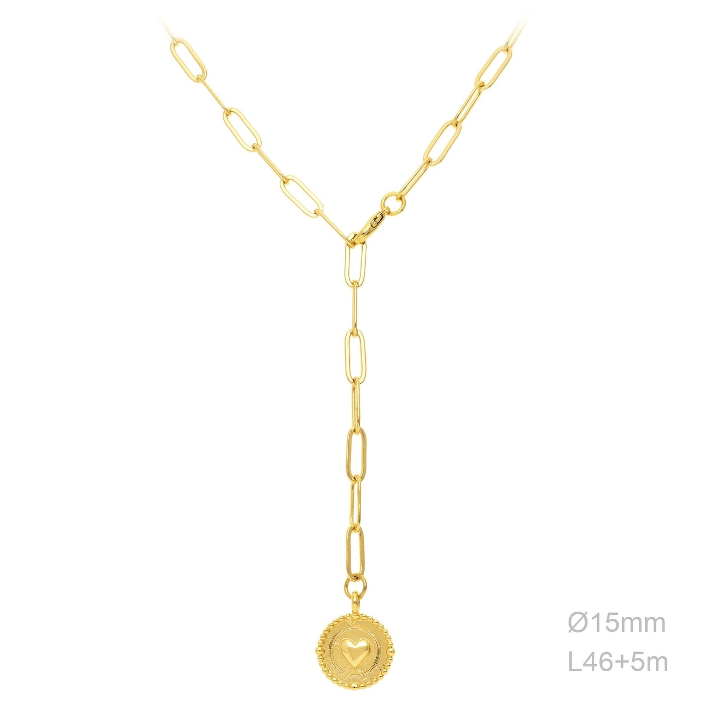 Collar Latón Chapado en Oro