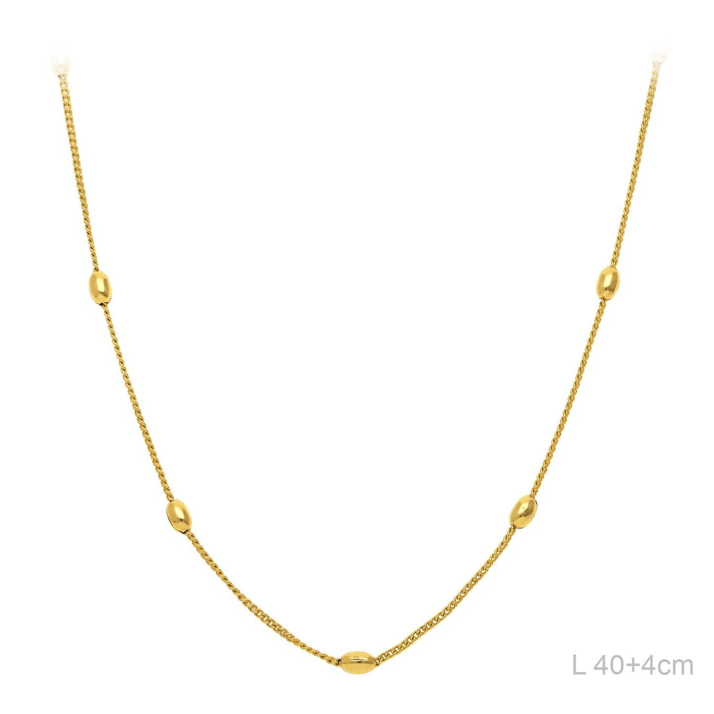 Collar Latón Chapado en Oro