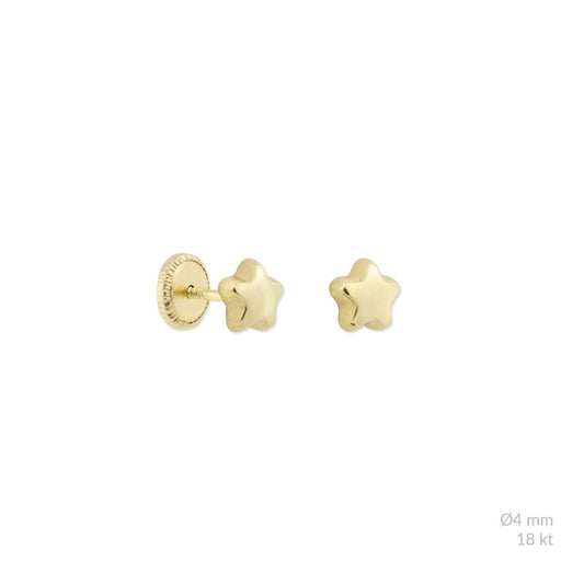 Pendientes Estrella Lisa