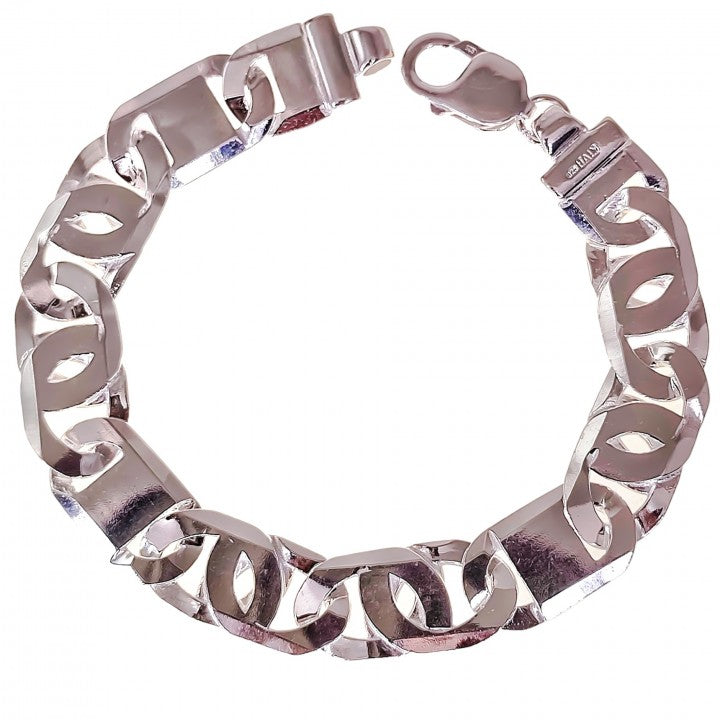 Pulsera de Plata Maciza de Ley