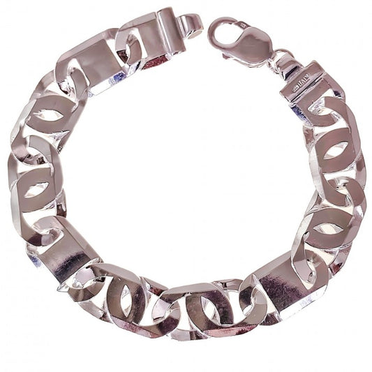 Pulsera de Plata Maciza de Ley