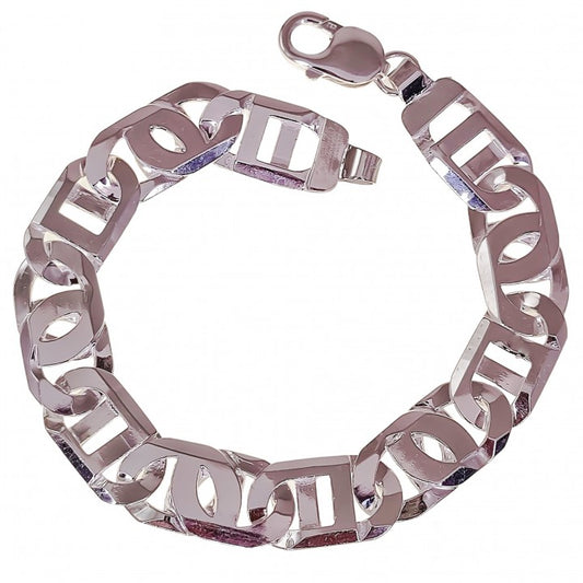 Pulsera de Plata Maciza de Ley