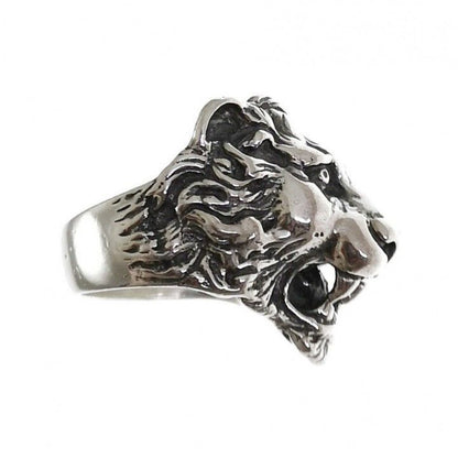 Anillo Cabeza de León en Plata de Ley