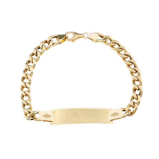 Esclava Barbada Hombre en Oro de 18 Ktes.