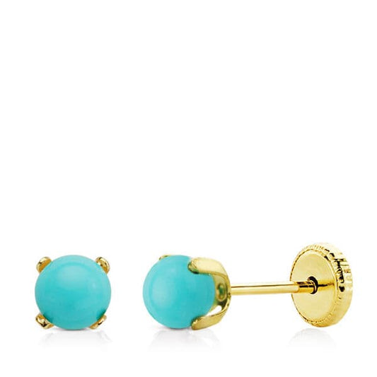 Pendientes Coral/Turquesa
